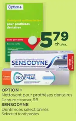Proxim OPTION +, SENSODYNE offer