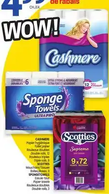 Uniprix CASHMERE, SCOTTIES, SPONGETOWELS offer