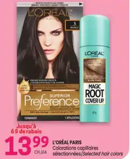 Uniprix L'ORÉAL PARIS Colorations capillaires sélectionnées/Selected hair colors offer