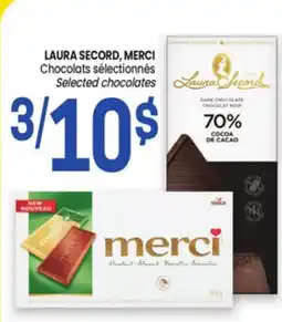 Uniprix LAURA SECORD, MERCI Chocolats sélectionnés/Selected chocolates offer