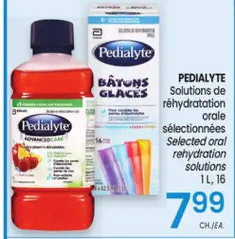 Uniprix PEDIALYTE Solutions de réhydratation orale sélectionnées Selected oral rehydration solutions offer