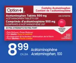 Uniprix Option+ Acétaminophène/Acetaminophen offer