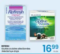 Uniprix REFRESH Gouttes oculaires sélectionnées/Selected eye drops offer