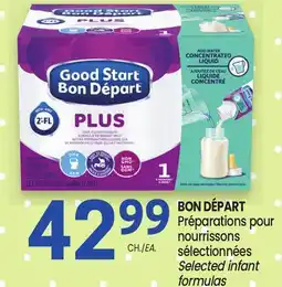 Uniprix BON DÉPART Préparations pour nourrissons sélectionnées/Selected infant formulas offer
