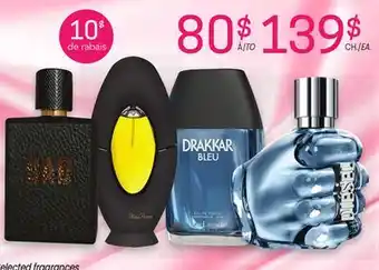 Uniprix Fragrances sélectionnées/Selected fragrances offer