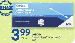 Uniprix OPTION+ Cotons-tiges/Cotton swabs offer