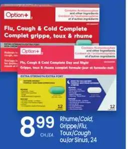 Uniprix Option + Rhume/Cold, Grippe/Flu, Toux/Cough ou/or Sinus offer