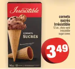 Super C cornets sucrés Irrésistible | Irrésistible sugar cones offer