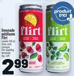 Metro LIMONADE PÉTILLANTE FLIRT | FLIRT SPARKLING LEMONADE offer