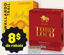 Metro VIN ROUGE OU BLANC | RED OR WHITE WINE offer