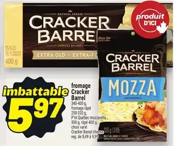 Metro FROMAGE CRACKER BARREL | CRACKER BARREL CHEESE offer