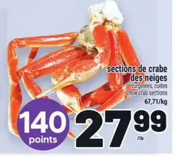 Metro SECTIONS DE CRABE DES NEIGES | SNOW CRAB SECTIONS offer