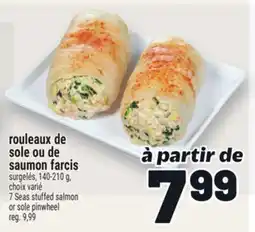 Metro ROULEAUX DE SOLE OU DE SAUMON FARCIS offer