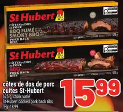 Metro CÔTES DE DOS DE PORC CUITES ST‑HUBERT | ST-HUBERT COOKED PORK BACK RIBS offer