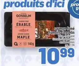 Metro SAUMON FUMÉ FUMOIRS GOSSELIN | GOSSELIN SMOKEHOUSES SMOKED SALMON offer