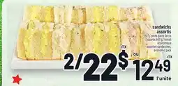 Metro SANDWICHS ASSORTIS | ASSORTED SANDWICHES offer