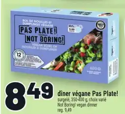 Metro DÎNER VÉGANE PAS PLATE! │ NOT BORING! VEGAN DINNER offer