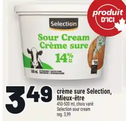 Metro CRÈME SURE SELECTION, MIEUX-ÊTRE | SELECTION SOUR CREAM offer