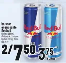 Metro BOISSON ÉNERGISANTE REDBULL | REDBULL ENERGY DRINK offer