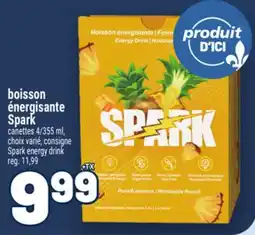 Metro BOISSON ÉNERGISANTE SPARK | SPARK ENERGY DRINK offer