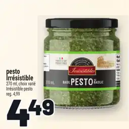 Metro PESTO IRRÉSISTIBLE | IRRÉSISTIBLE PESTO offer