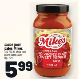 Metro SAUCE POUR PÂTES MIKES | MIKES PASTA SAUCE offer