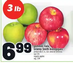 Metro POMMES GALA, GRANNY SMITH BIOLOGIQUES | ORGANIC APPLES offer