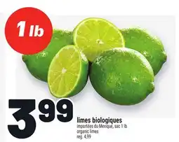Metro LIMES BIOLOGIQUES | ORGANIC LIMES offer