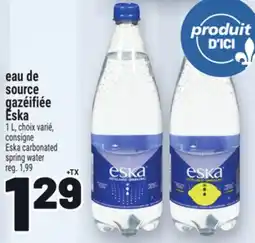 Metro EAU DE SOURCE GAZÉIFIÉE | ESKA CARBONATED SPRING WATER ESKA offer