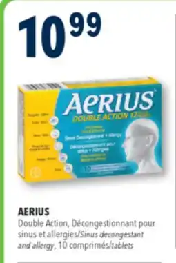 Familiprix Aerius 12h Double Action Sinus Decongestant and Allergy Tablets 10un offer
