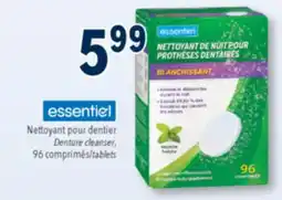 Familiprix ESSENTIEL, Denture cleanser, 96 tablets offer