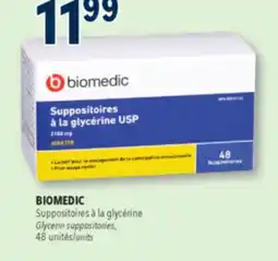 Familiprix Biomedic adults glycerin suppositories 2100mg 48un offer