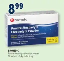 Familiprix BIOMEDIC Electrolyte powder offer