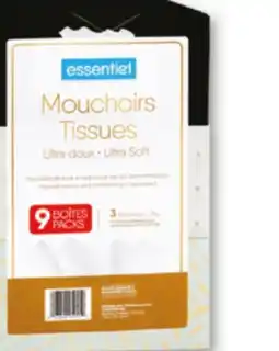 Familiprix Essentiel ultra soft tissues packs 9un offer