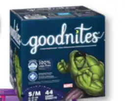Familiprix Goodnites bedwetting underwear for boys Size S/M (43-68lb) - 44un offer