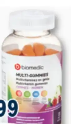 Familiprix BIOMEDIC, Selected multivitamin gummies offer