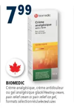 Familiprix BIOMEDIC Heating cream or pain relief ice gel offer