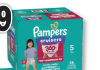 Familiprix Pampers Cruisers 360° baby diapers Size 5 (over 27lb) - 56un offer