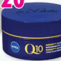 Familiprix Nivea Q10 Power anti-wrinkle moisture replenishment night cream for normal to dry skin offer