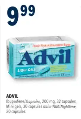 Familiprix Advil Liqui-Gels ibuprofen capsules 32un offer