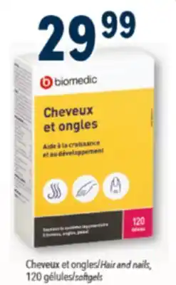 Familiprix Biomedic hair and nail softgels 120un offer