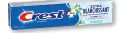 Familiprix Crest Complete Plus Extra Whitening clean mint toothpaste offer