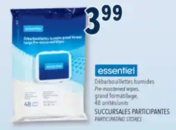 Familiprix Essentiel large pre-moistened wipes 48un offer