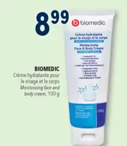 Familiprix Biomedic moisturizing face & body cream offer