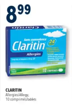 Familiprix Claritin non-drowsy fast relief allergy tablets 10un offer
