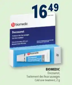 Familiprix BIOMEDIC, Cold sore treatment offer