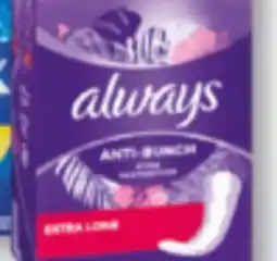 Familiprix Always Anti-Bunch Xtra Protection liners extra long 68un offer
