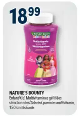 Familiprix NATURE'S BOUNTY Enfant Selected gummies multivitamin, 150unités/units offer