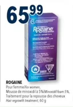 Familiprix Rogaine Women's hair regrowth treatment Minoxidil foam offer