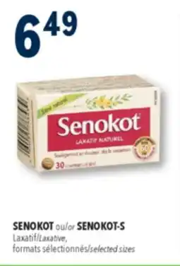 Familiprix Senokot natural laxative tablets 30un offer